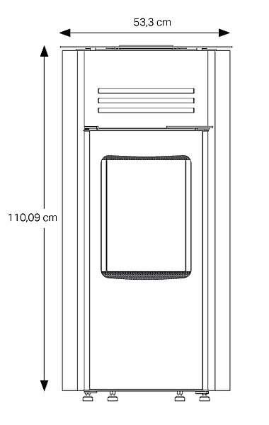 Aduro P5 Lux  Poêle à granulés exclusif avec vitres latérales